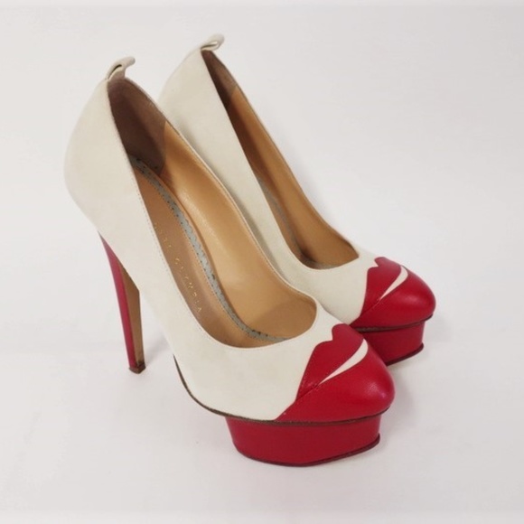 Charlotte Olympia Shoes - Charlotte Olympia Kiss Me Dolores Platform Pumps